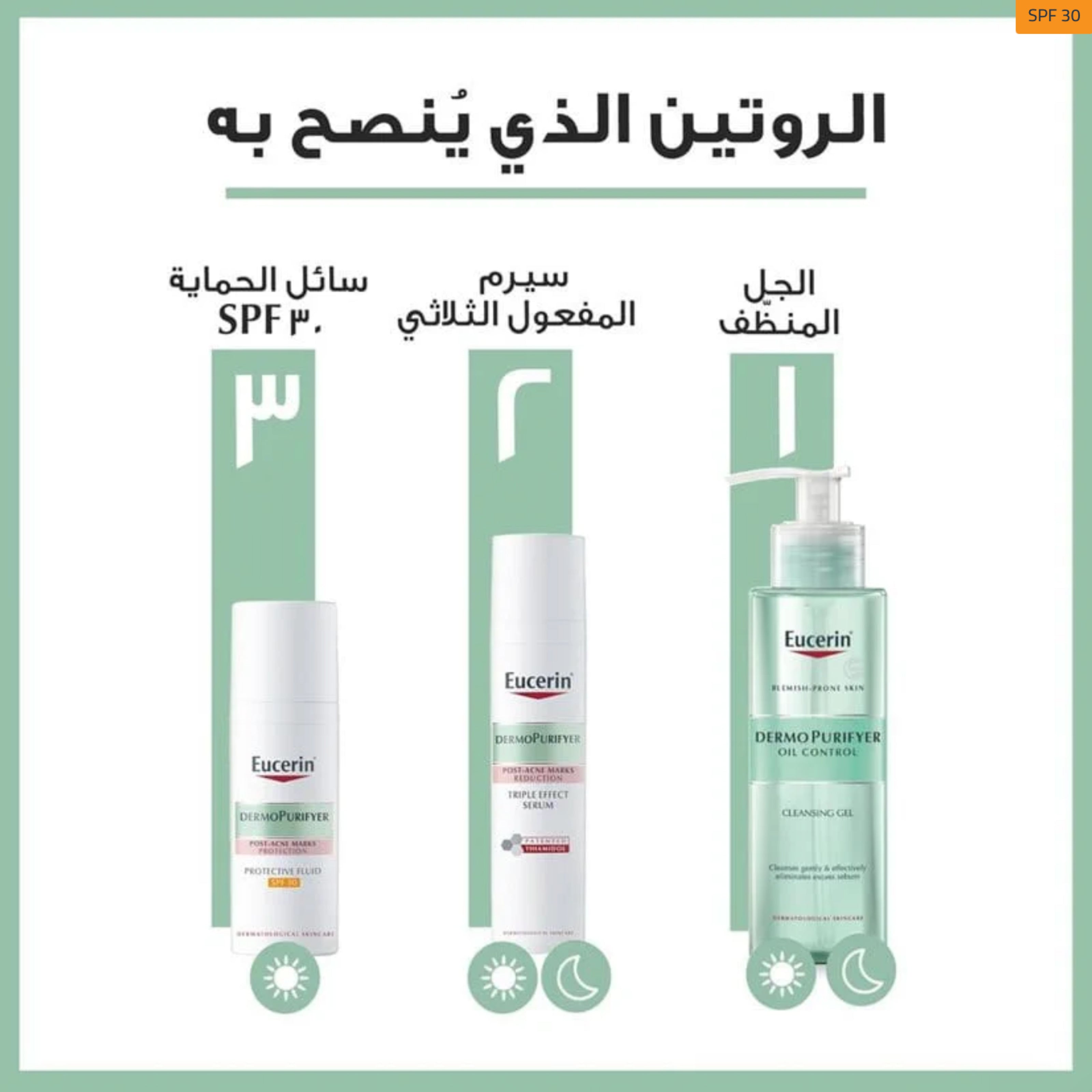 مرطب Eucerin DermoPurifyer Anti-Pigment Fluid SPF 30 – 50 مل