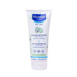 MUSTELA Baby Cleansing Gel 200 ml Hair & Body - Tube