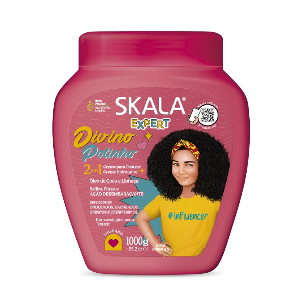 Skala baby hair cream 1000g divino potinho kids wavy and curly hair v2