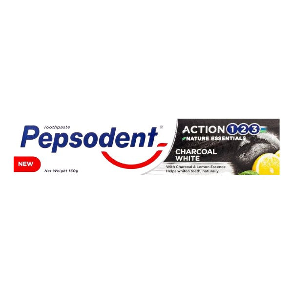 Pepsodent toothpaste 160g action whitening with charcoal