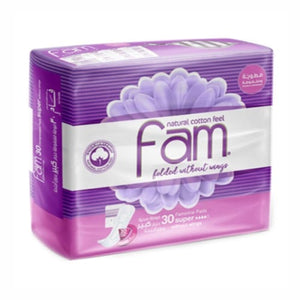 Fam-Pads-30Pads-Large-Size,-Without-Wings-