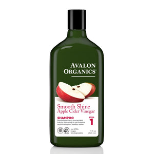 Avalon Organics Smooth Shine Apple Cider Vinegar Shampoo – Restores pH Balance – 325ml