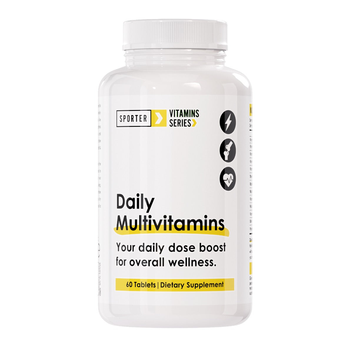 Sporter - Daily Multivitamins - Unflavored - 60 Tablets 