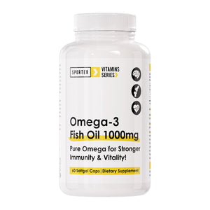 Sporter - Omega-3 Fish Oil 1000mg - Unflavored - 60 Softgels 