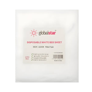 Global Star Bed Cover 10pc BR-1015 White 90 × 215 cm