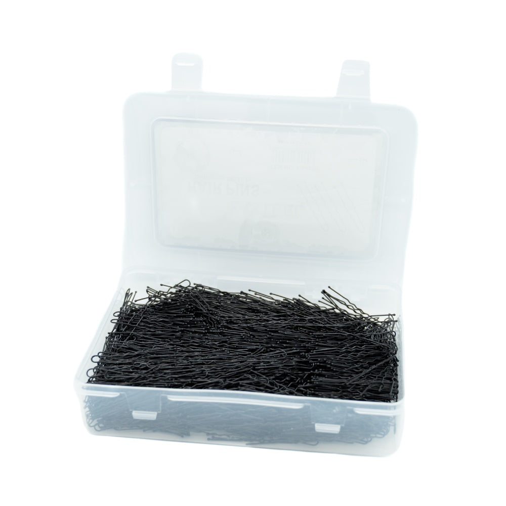 Pasteel Hair Bins Black Medium Open