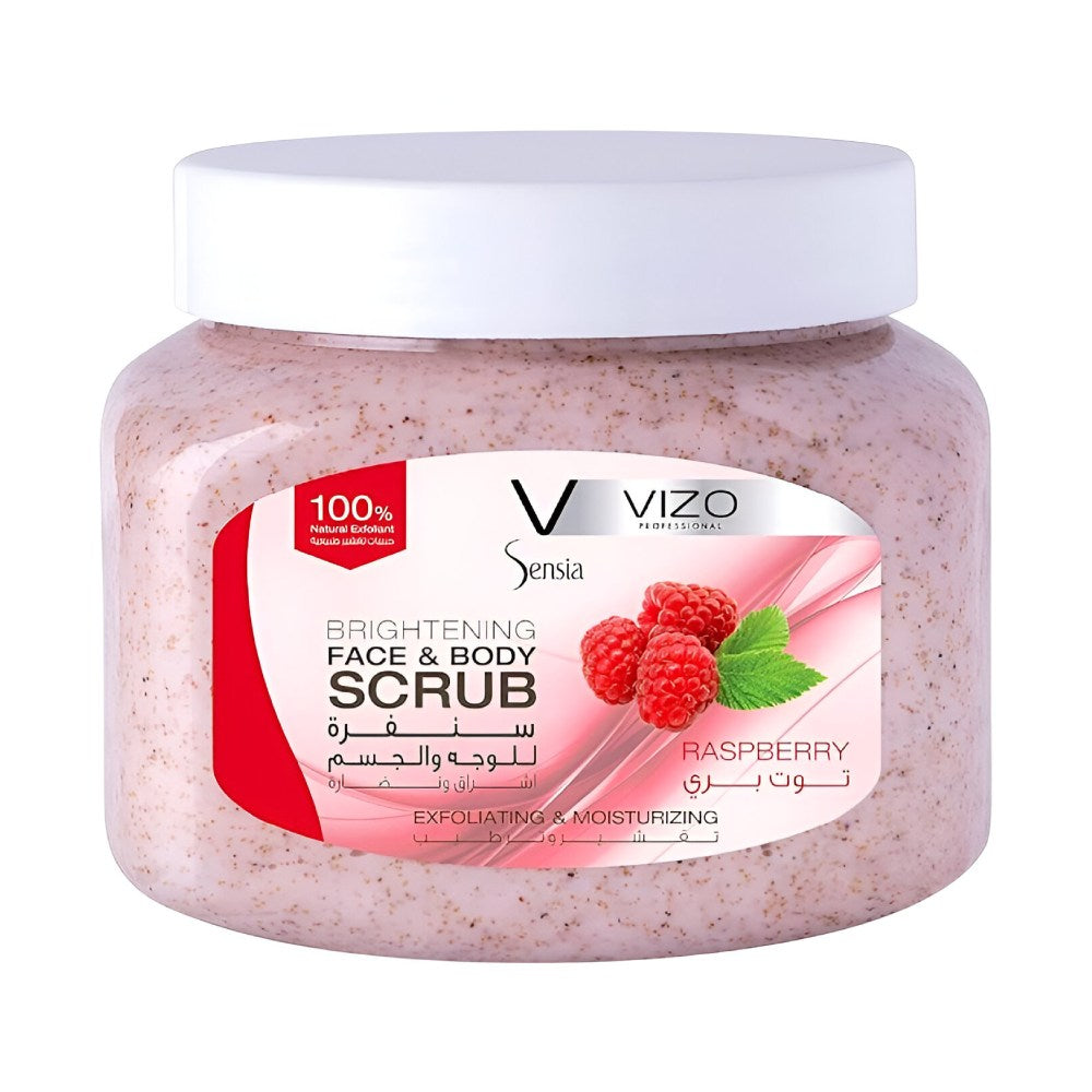 Vizo face & body scrub 500ml sensia with blueberry