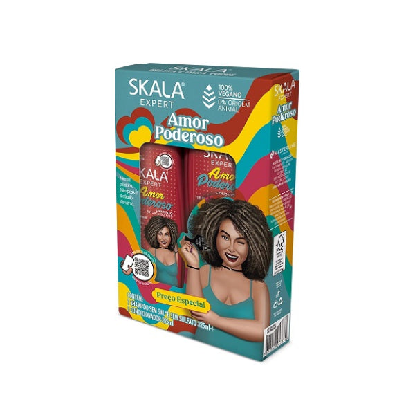 Skala hair shampoo & conditioner kit 325ml amor poderoso