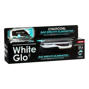White Glo Toothpaste 150g Charcoal Eliminates Bad Breath