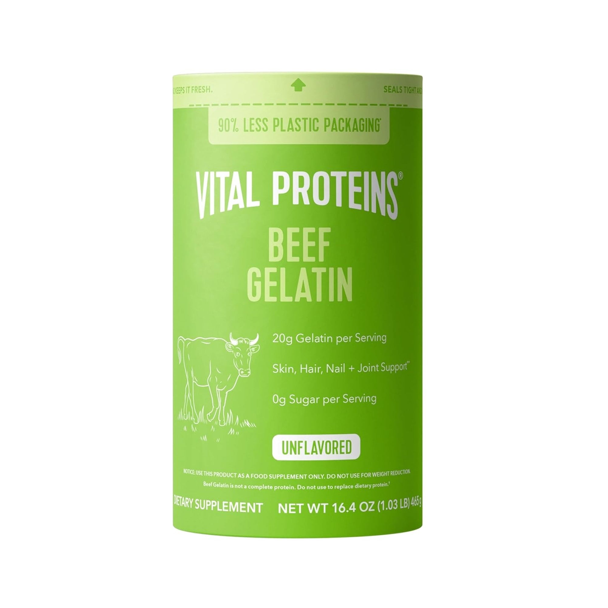 Vital Proteins مسحوق جيلاتين اللحم البقري (بدون نكهة) 465g