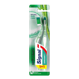 فرشاة أسنان Signal Soft Bamboo Salt 1+1 مجانًا