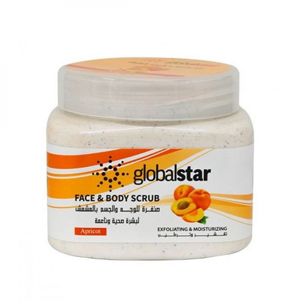 Global star face & body scrub 500ml with apricot