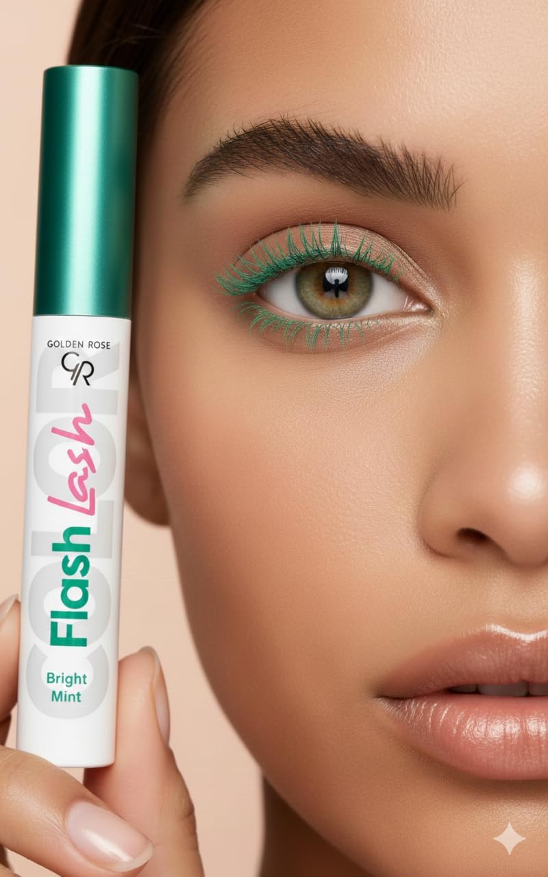 Golden Rose Flash Lash Bright Mascara – Long-Lasting Volumizing Eye Makeup
