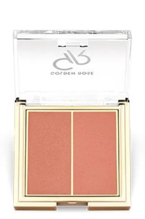 أحمر خدود جولدن روز أيكونيك ديو سوفت بلاشر – باليت أحمر خدود ثنائي اللون متألق