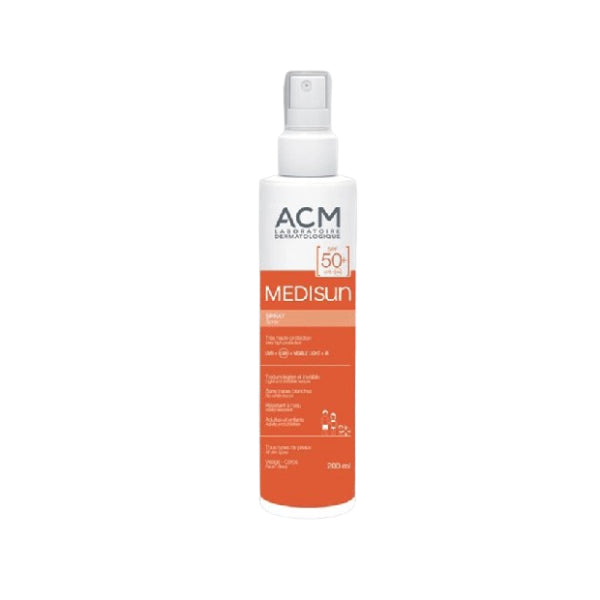 ACM ACM Sun Spray 200ml Medisun spf 50+ Without Color, Suitable for All Skin Types