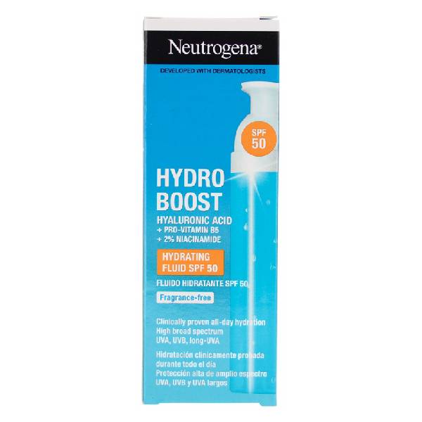 Neutrogena Neutrogena Fluid Sunscreen 50ml Hydro Boost Fragrance Free