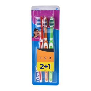 فرشاة أسنان Oral-B 2+1 مجانًا Classic 123