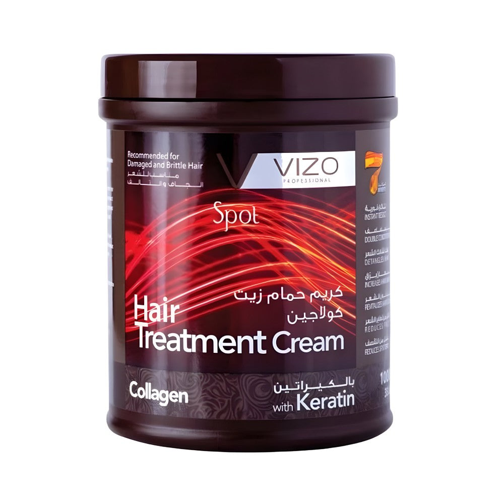 Vizo hair hot oil 1000ml spot with collagen and keratin