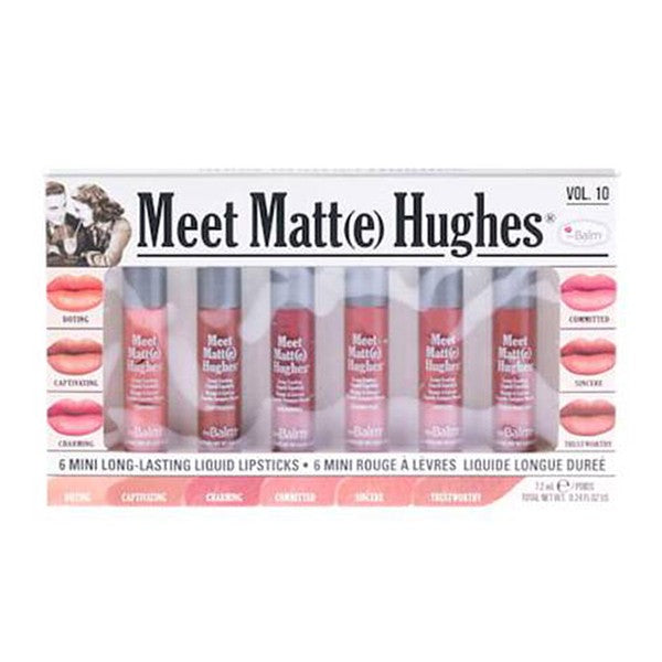 مجموعة أحمر الشفاه من The Balm Meet Matte Hughes 6 قطع 10 سائل 