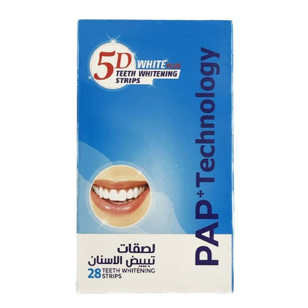 5D 5D Teeth Whitening Strips 28Strips White Plus PAP Technology