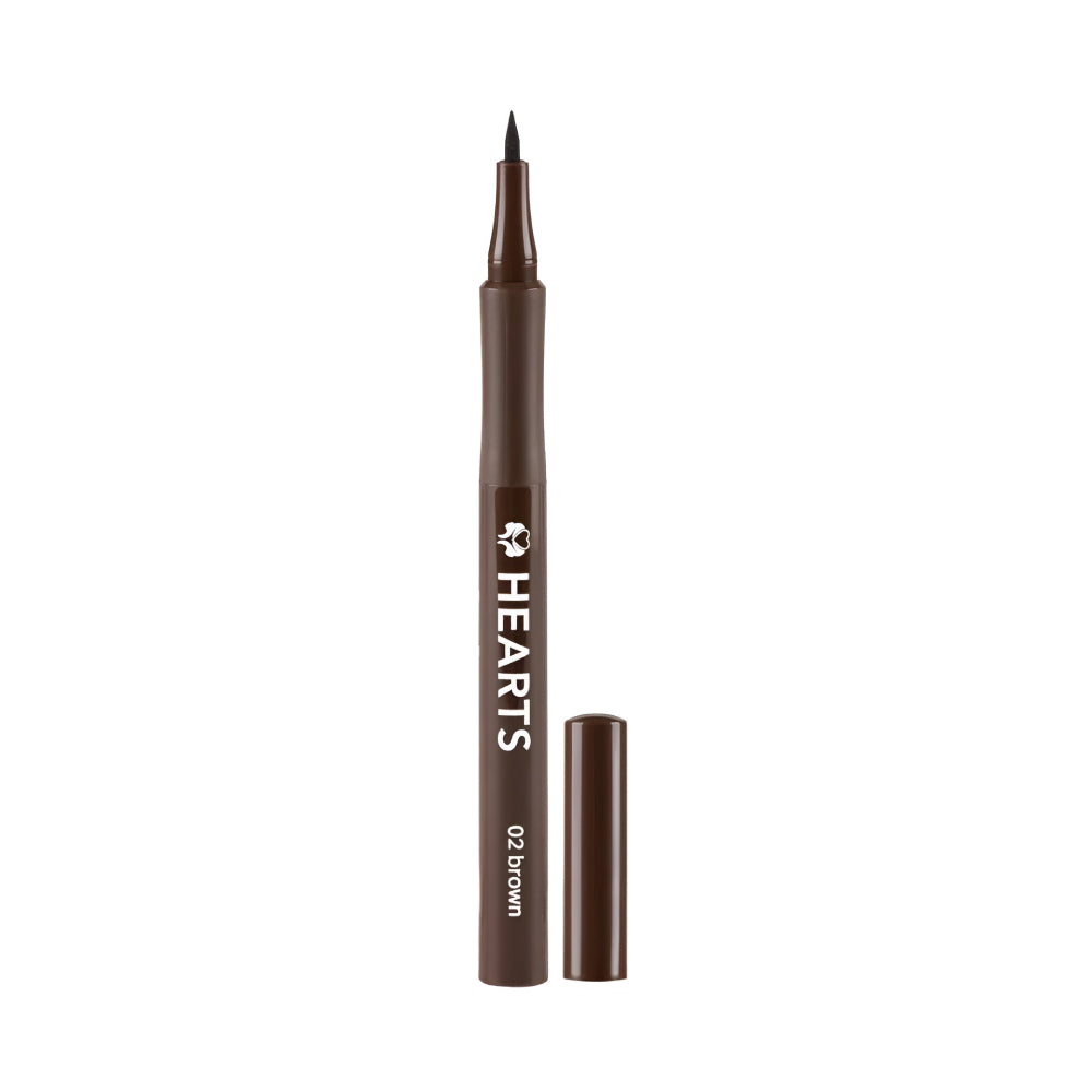 Hearts Hearts Eyebrow Liner 02 Dark Brown Liquid