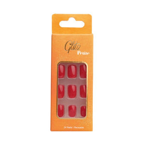 Glitz Nails 1 Square Shape Cherry