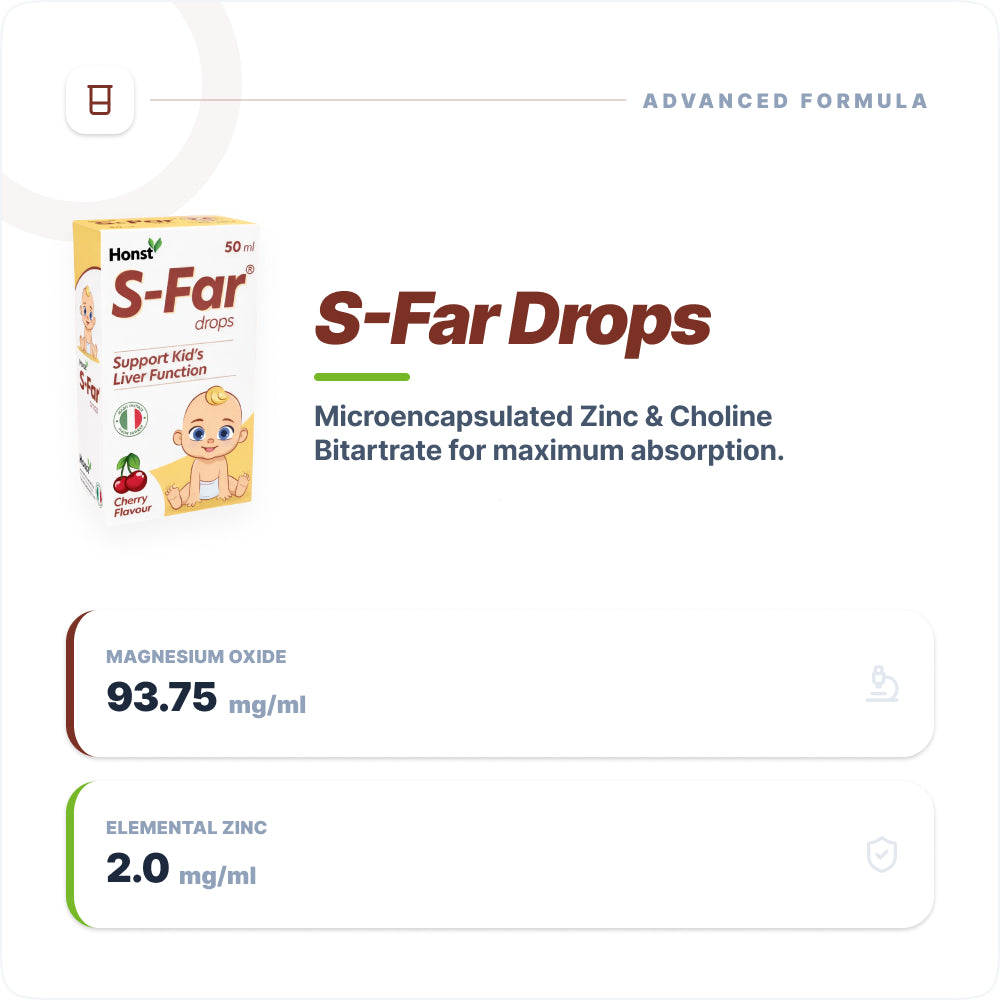 Honst S-Far Children's Multivitamin Drops | Immune Support - 50ml