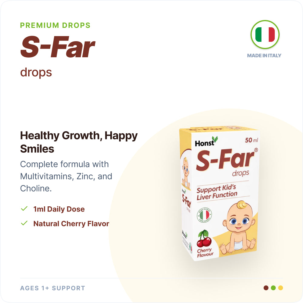 Honst S-Far Children's Multivitamin Drops | Immune Support - 50ml