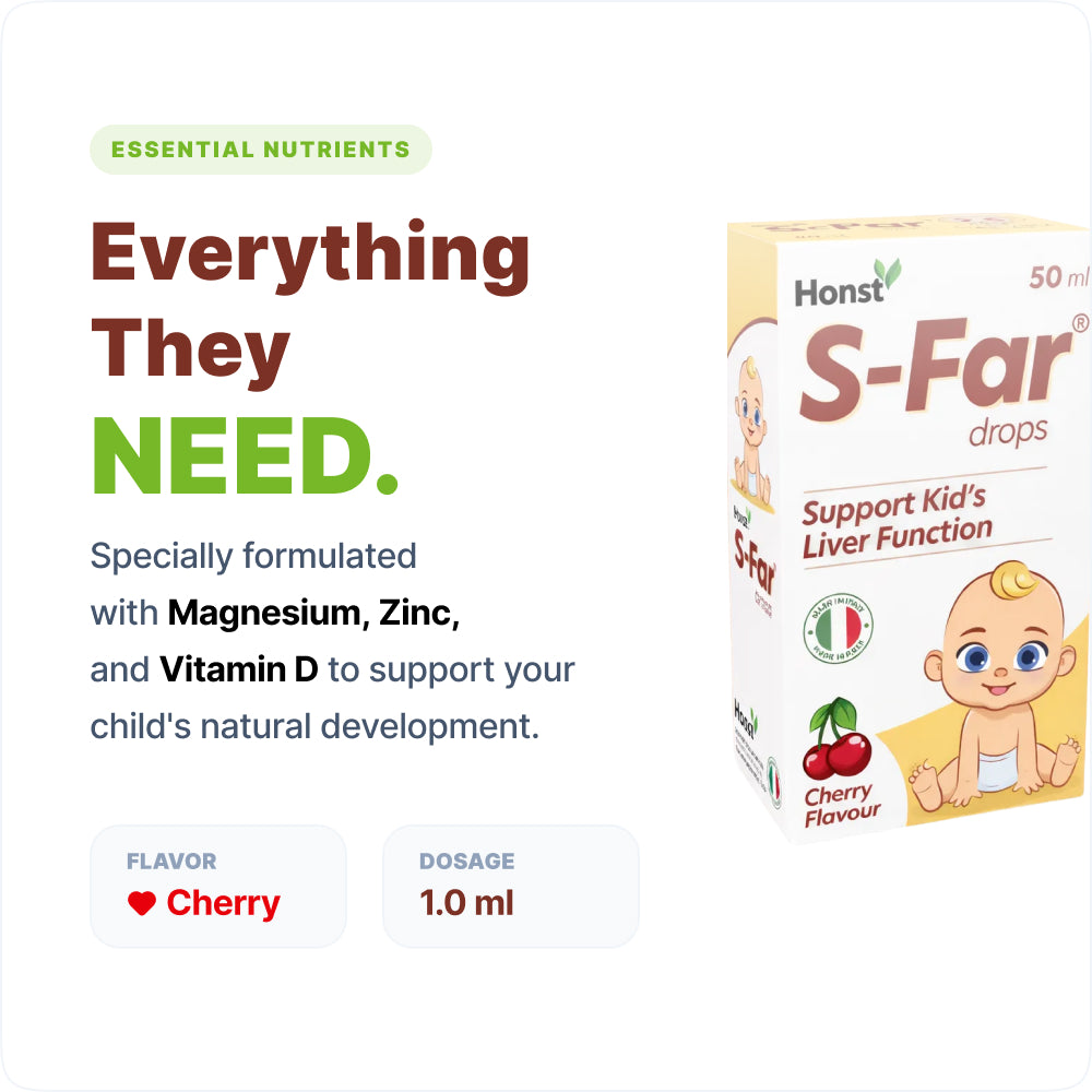 Honst S-Far Children's Multivitamin Drops | Immune Support - 50ml