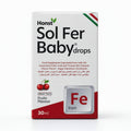 علبة قطرات Honst Sol Fer Baby على خلفية بيضاء