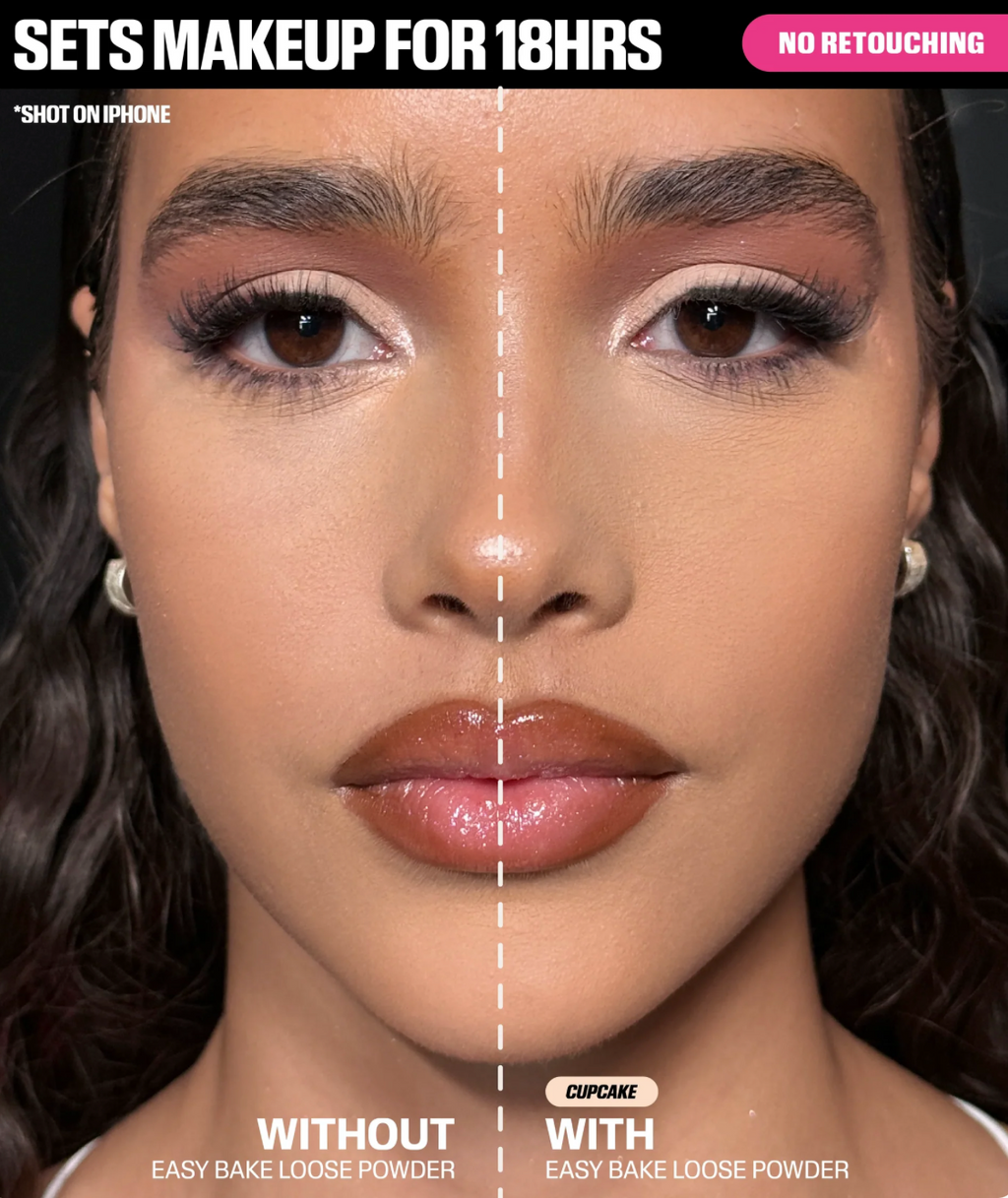 بودرة سهلة الاستخدام من Huda Beauty – بودرة تثبيت Ube Birthday Cake