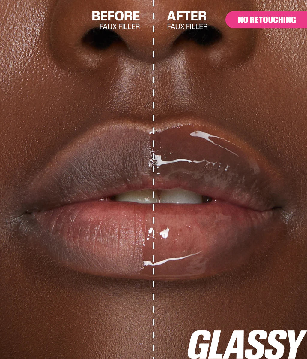 Huda Beauty Lip Gloss Faux Filler Extra Shine Glassy