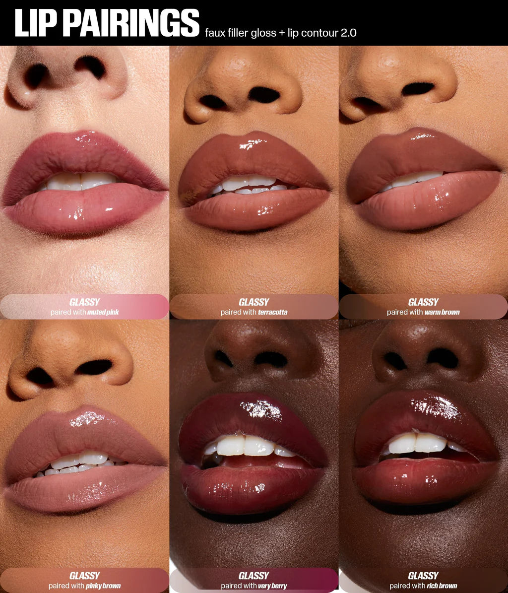 Huda Beauty Lip Gloss Faux Filler Extra Shine Glassy