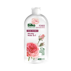 Bilka Micellar Water Makeup Remover 400ml Rose Damascena 3 in 1
