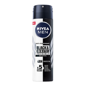 Nivea Deodorant Spray 150ml Men White & Black 48H