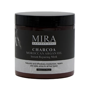 قناع الشعر Mira 500 مل لإصلاح فوري بالفحم المغربي