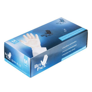 Bes pack Glove 100pc M Vinyl Disposable Powdered Free