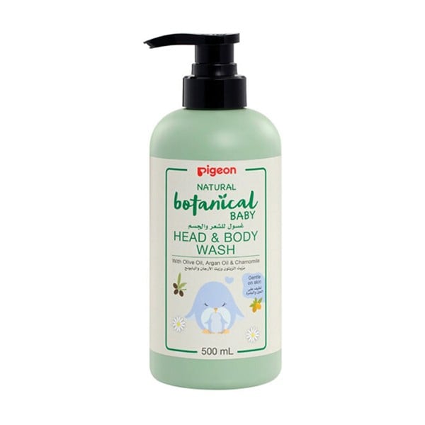 Pigeon hair & body wash 500ml with olive oil argan oil and chamomile