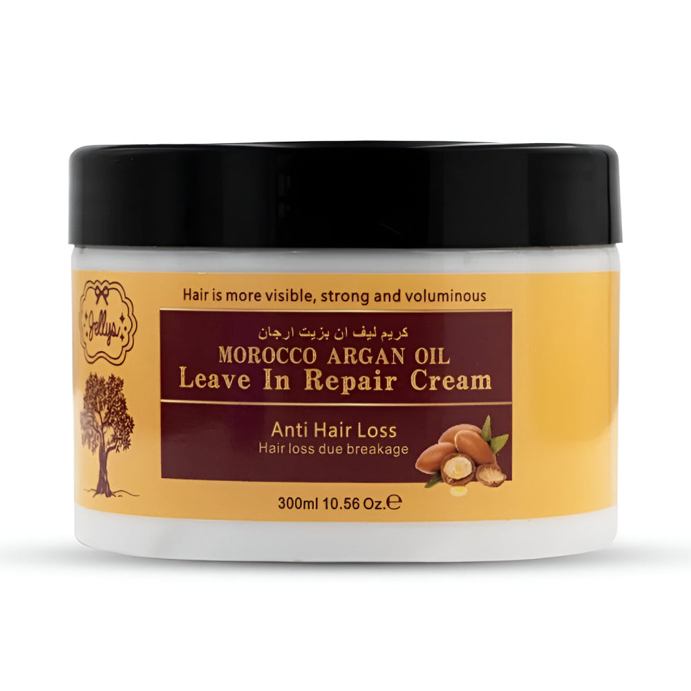 كريم الشعر Jellys Leave In 300 مل مع زيت الأرغان