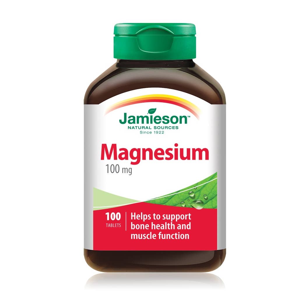 Jamieson magnesium 100 mg 100 tablets