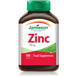 Jamieson Zinc 10 mg Supplement 100 Tablets