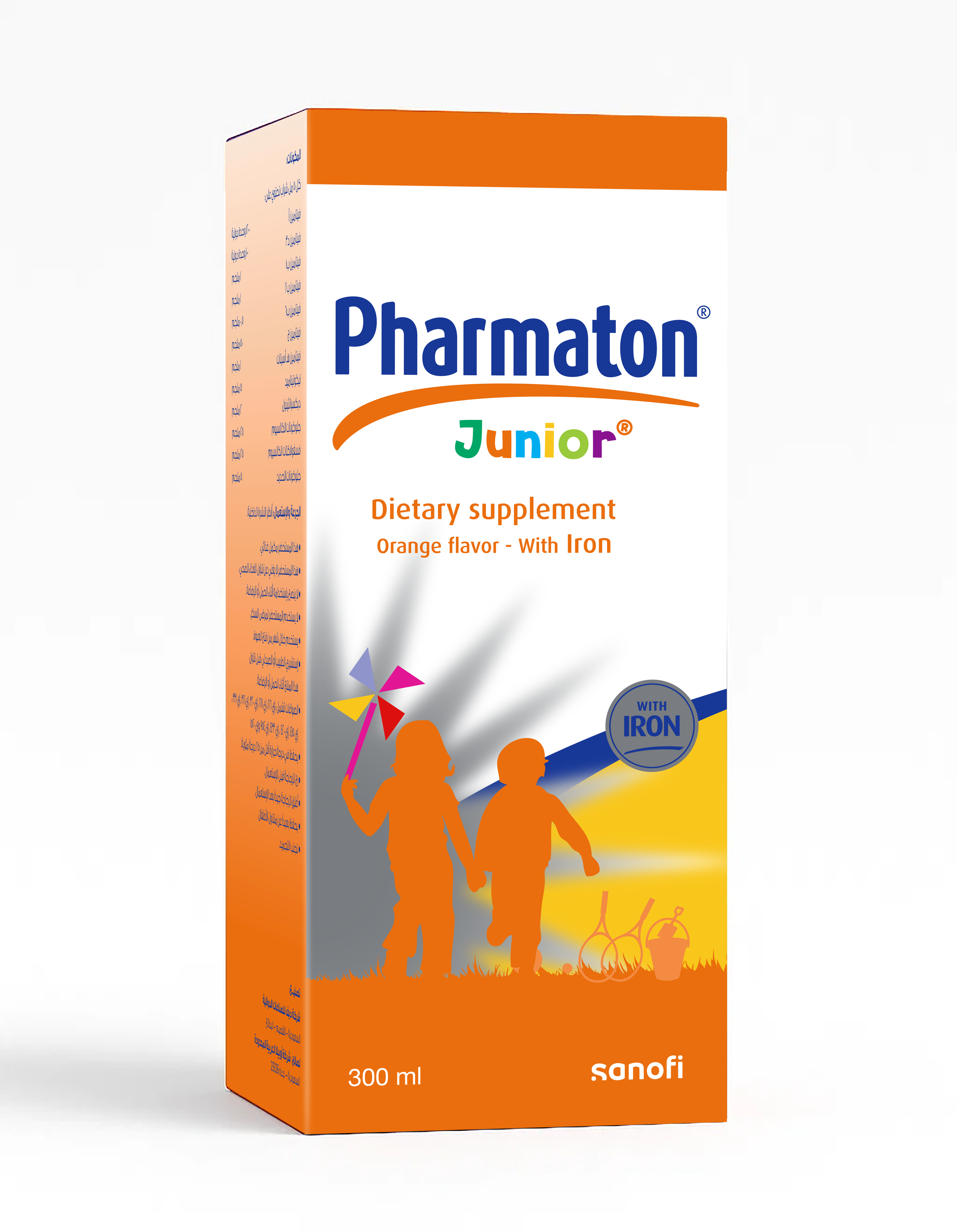 Pharmaton Junior with iron 300 ml Syrup-orange flavour