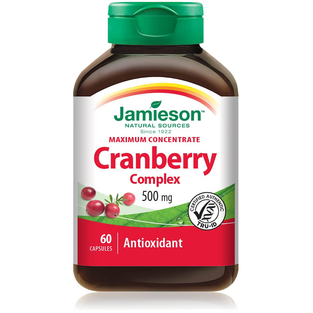 Jamieson cranberry complex 500 mg 60 capsules