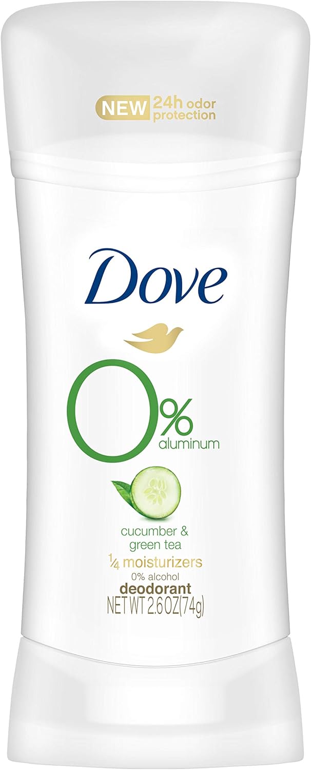 Dove 0% Aluminum Deodorant - Cucumber & Green Tea (74g)