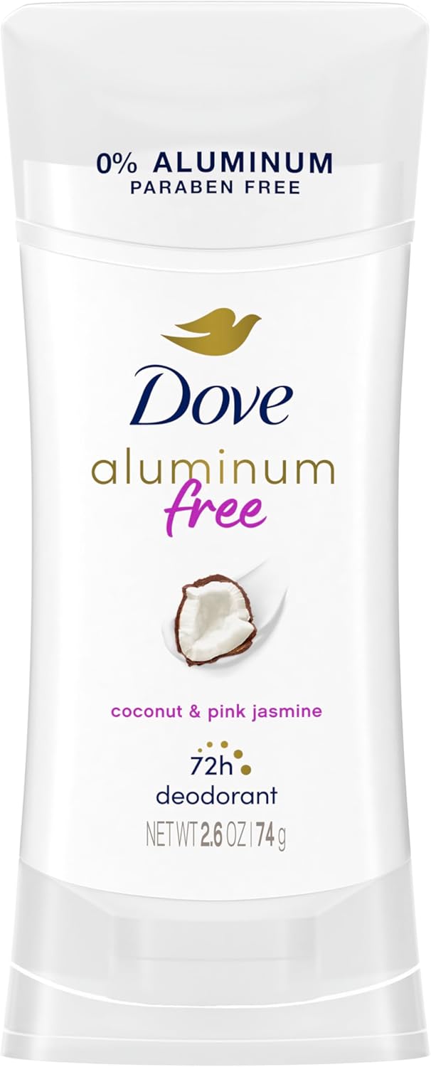Dove 0% Aluminum Coconut & Pink Jasmine Deodorant (74g)