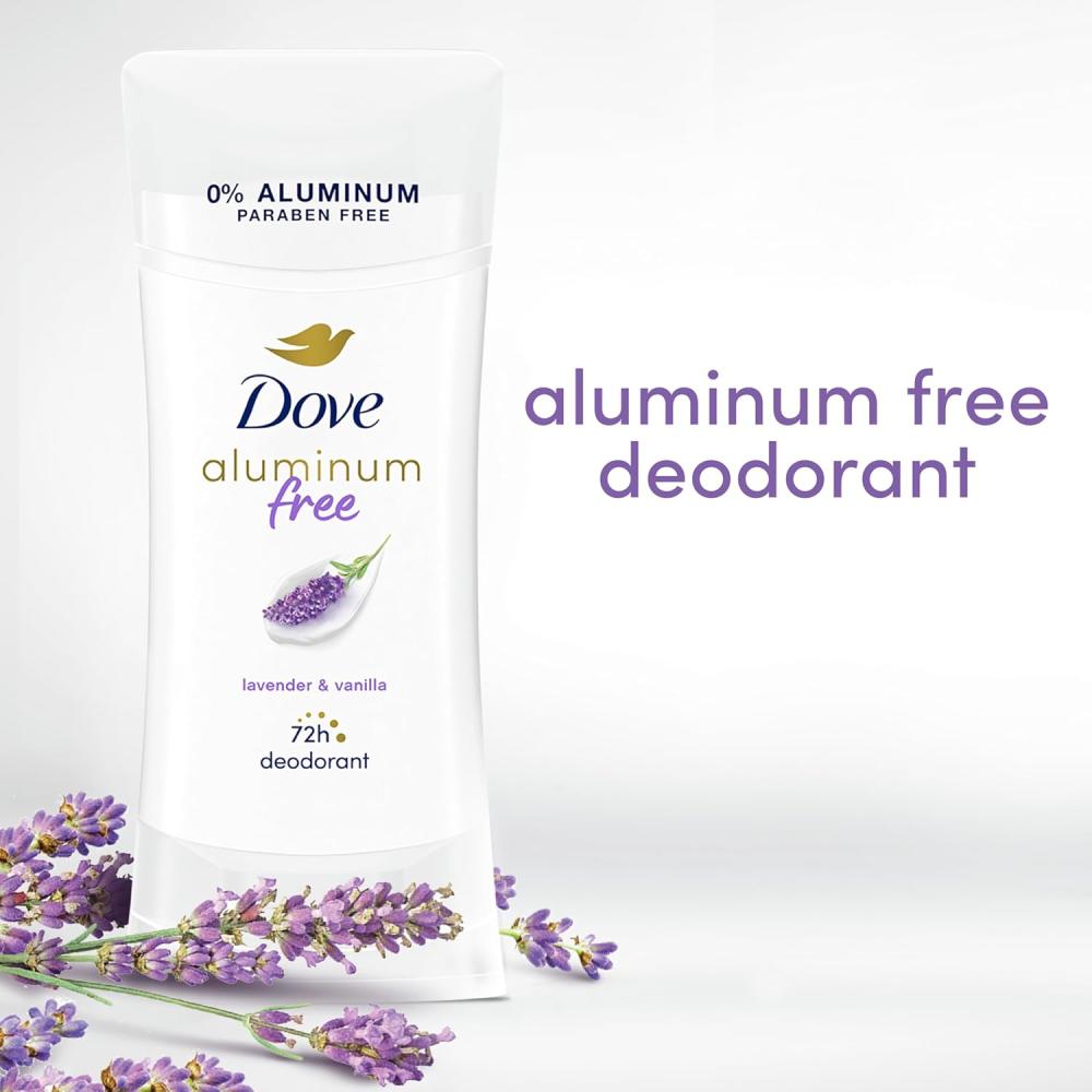 Dove 0% Aluminum Deodorant Lavender & Vanilla (74g)
