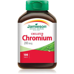 Jamieson Chelated Chromium 200mcg 100 Tablets