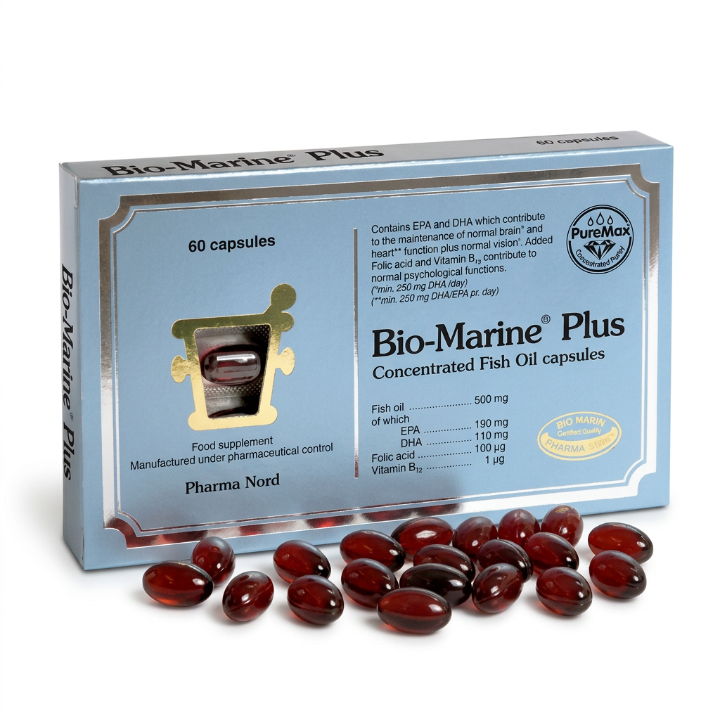 فارما نورد بيو-مارين أوميغا-3 – زيت السمك EPA و DHA 60 كبسولة