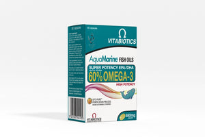 Vitabiotics Aquamarine Omega-3 Fish Oil High-Strength EPA & DHA 60 Capsules