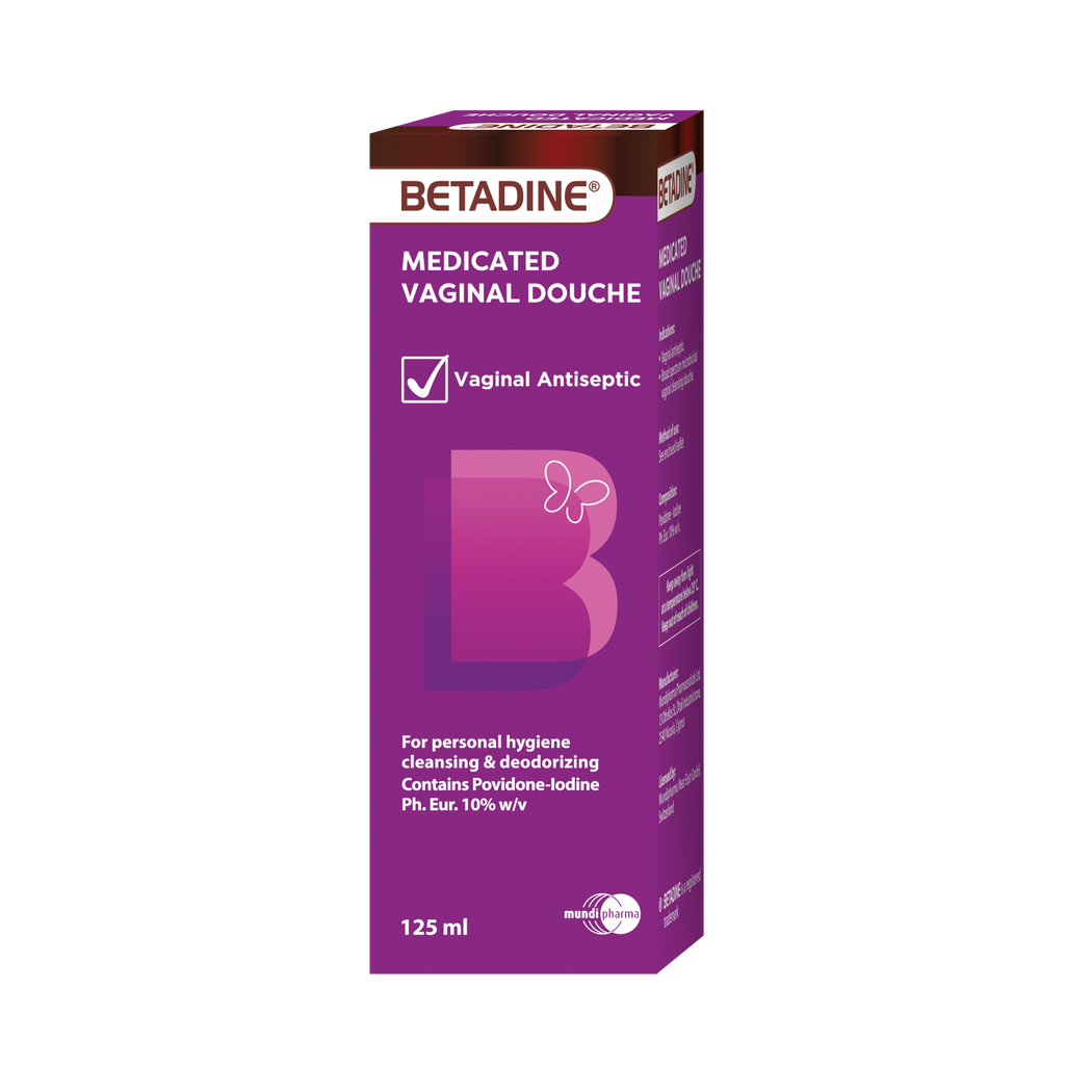 Betadine 10% w/v vaginal douche 125 ml